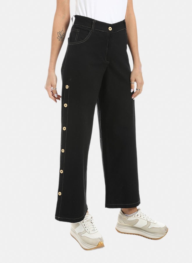 Azul Gabardine Side Buttoned Leg Pants - Image 1